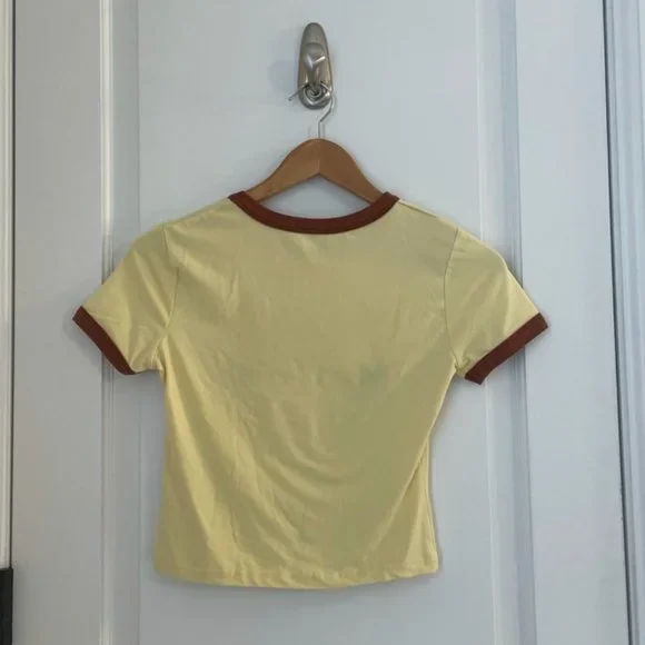 Yellow Butterfly Soft Graphic Tee - Picture 2 of 5